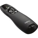 R400 Presenter, USB Alıcı Üzerinden Kablosuz 2,4 Ghz Bağlantı, 15 M Menzil, Kırmızı Lazer Işaretleyici, Sezgisel Kullanım Elemanları, 6 Tuş, Pil Göstergesi, Pc - Siyah, Ingilizce Ambalaj
