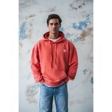 R8 STUDIOS R8 ERKEK KAPÜŞONLU YIKAMALI SWEATSHIRT KIRMIZI HD-5002-4