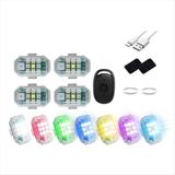 Ra-Chelea Strobe Light Motosiklet LED Flash Flash Çarpışma Karşıtı Uyarı Işık Araç Bisiklet Su Geçirmez Kablosuz Uzaktan Kumanda, 6 Pc (Yurt Dışından) - Aydınlatma / far /lamba