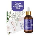 RAAZ Üzüm Çekirdeği Yağı Soğuk Sıkım Saf 50 ml Cam şişe