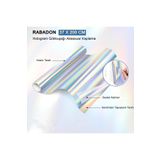 Rabadon Kendinden Yapışkanlı Hologram Gökkuşağı Rainbow Folyo Kaplama Folyosu 37cm X 200cm