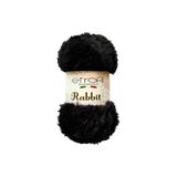 Rabbit Örgü İpi Siyah%100 Polyester 100g 65m (70906)
