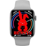 Rabbit Store Akıllı Saat Wacht 8 Konuşma ve Müzik Özellikli - 45 mm - Gümüş