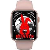 Rabbit Store Akıllı Saat Wacht 8 Konuşma ve Müzik Özellikli - 45 mm - Pembe