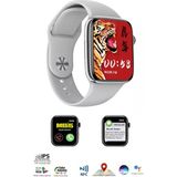 Rabbit Store Oppo Uyumlu Akıllı Saat Konuşma Özellikli Watch 8 Pro - 44 mm - Gümüş