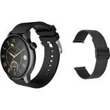 Rabbit Store Poco Uyumlu Kadınlar Için Mini Akıllı Saat Konuşma Özellikli -Kordon Hediyeli - 41 mm - Siyah
