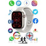 Rabbit Store Samsung Galaxy A10 Uyumlu Akıllı Saat Konuşma Özellikli Watch 9 45mm Amoled Ekran