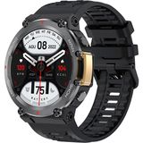 Rabbit Store Xiaomi Uyumlu Outdoor Akıllı Saat Konuşma Özellikli 46MM - 46 mm - Siyah