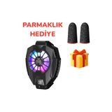 Rabbit Tech Işıklı Derece Göstergeli Oyun Hızlandırıcı Telefon Soğutucu Fan 4.6-6.5 Inç Uyumlu