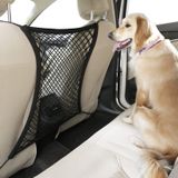 rabbitgoo Köpek Araba Ağ Bariyeri, 35,5 cm x 39,5 cm, Metal Kancalar ve Gerilebilir Ağ Engeli, Arka Koltuk Ağ Düzenleyici, Evcil Hayvan Rahatsız Durdurucu ve Depolama Kılıfı için Tasarım, Çocuklarla ve Evcil Hayvanlarla Güvenli Bir Şekilde Sürüş Yapın