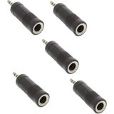 Rabelix 5 Adet Elektro Gitar Bilgisayara Bağlamak 6.3 mm Dişi 3.5 mm Stereo Çevirici Jak Fiş Büyükden Küçüğe