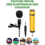 Rabelix 5 Metre Kablolu Ultra Hassas Kondeser Cami Yaka Mikrofonu-Youtuber Tiktok Yaka Mikrafonu