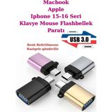 Rabelix Iphone 15 16 Seri Macbook Apple Çeviri Adaptörü Type C To USB 3.0 Klavye Mouse Flaşhbellk Aparatı