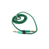 Rabelix Online Marketing 1.5 Metre Aux Kablosu 2 Ucu Erkek 3.5mm Metal Başlıklı Örgü Kablolu (Ses Aktarma Kablosu)