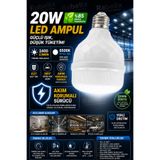 Rabelix Online Marketing 20W 2400 Lümen E27 Beyaz Torch LED Ampul Akım Korumalı Driver On Board Enerji Tasarruflu 6500K