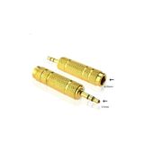 Rabelix Online Marketing 6.3 mm Dişi 3.5 mm Erkek Gold Çeviri Adaptör Kulaklık Mikrofon Jakı (6.3 MM UCU 3.5MM UCA ÇEVİRİR)