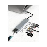 Rabelix Online Marketing 8in1 Hub USB Çoklayıcı Type-C 4K Hdmı SD TF Kart Okuyucı,Klavye,Mouse,Yazıcı,