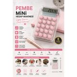 Rabelix Online Marketing Şeffaf Pembe Mini Hesap Makinesi 8 Haneli LCD Ekran Cep Boy Hesap Makinesi Ofis Okul Masaüstü Hesap Makinesi