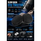 Rabelix Online Marketing Slim Kasa Oto Tweeter Hoparlör 20W 105dB Dome Tweeter 4-8 Ohm Yüksek Tiz Ses Sistemi 2’li Set