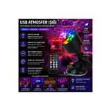 Rabelix Online Marketing Usb Girişli Vantuzlu Rgb 360° Dönen Uzaktan Kumandalı Parti Eğlence Atmosfer Işığı Gece Lambası Disko Topu