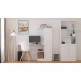 Rabi Mobilya Gold Country Çalışma Masası - Y: 150 cm D: 40 cm G: 155 cm - Beyaz
