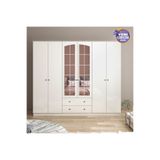 Rabi Rose 6 Kapak 2 Çekmece Aynalı Gardırop