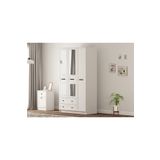 Rabi Rumy-S1 Country 3 Kapak 2 Çekmeceli Aynalı Mega Gardırop