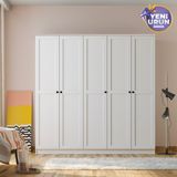 Rabi Side 5 Kapaklı 210 Beyaz Gardırop