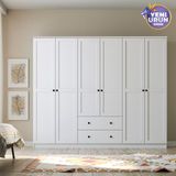 Rabi Side 6 Kapak 2 Çekmece 184 Beyaz Gardırop