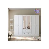 Rabi Side 6 Kapak 2 Çekmece Aynalı Gardırop