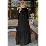 Rabia Şamlı Süreyya Gömlek Elbise Siyah - Fashion - 38