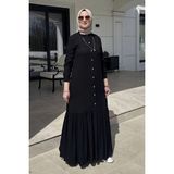 Rabia Şamlı Süreyya Gömlek Elbise Siyah - Fashion - 44