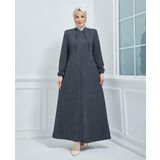 RABİA ŞÖNİL KADIN FERACE Gri 46