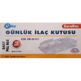 Rabır Gri Günlük Ilaç Hap Kutusu Saklama Kabı Günlük