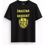 Rabona Fashion Ankaragücü Inadına Başkent Özel Tasarım T-Shirt - Siyah