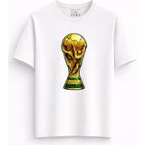 Rabona Fashion Dünya Futbol Kupası Tişörtü - Beyaz - XL