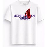 Rabona Fashion Mersin Idman Yurdu Bayrak Sevdası T-Shirt - Beyaz - XL