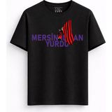 Rabona Fashion Mersin Idman Yurdu Bayrak Sevdası T-Shirt - Siyah