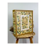 Rabsev 10x15 cm 500 Fotoğraf Kapasiteli Kutulu Çiçek Desenli Lüks Ofset Fotoğraf Albümü