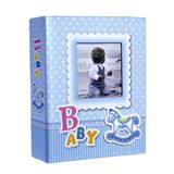 Rabsev 10x15cm 100 Fotoğraf Kapasiteli Lüks Bebek Fotoğraf Albümü (MAVİ)