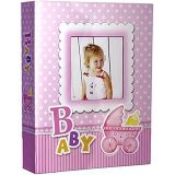 Rabsev 10x15cm 100 Fotoğraf Kapasiteli Lüks Bebek Fotoğraf Albümü (PEMBE)