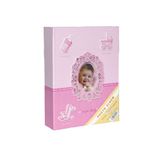 Rabsev 10x15cm 100 Fotoğraf Kapasiteli Lüx Bebek Fotoğraf Albümü (PEMBE)