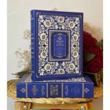 Rabsev 10x15cm 200 Fotoğraf Kapasiteli Kutulu Desenli Lüks Ofset Fotoğraf Albümü Mavi