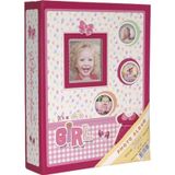 Rabsev 10x15cm 200 Fotoğraf Kapasiteli Lüks Bebek Fotoğraf Albümü RS462003-P pembe
