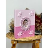 Rabsev 10x15cm 200 Fotoğraf Kapasiteli Lüks Çerçeveli Bebek Fotoğraf Albümü Rspp46200-p