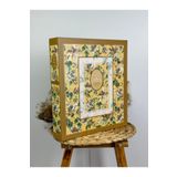 Rabsev 10x15cm 500 Fotoğraf Kapasiteli Kutulu Çiçek Desenli Lüks Ofset Fotoğraf Albümü RS-6506