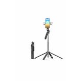 Rabsev Çift LED Işıklı Selfie Çubuğu Tripod, 1.8m Uzunluk, Dört Ayaklı, 360° Döner Kafa, Type-C Şarj