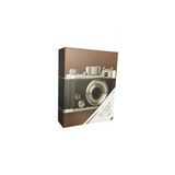 Rabsev Fotoğraf Albümü 10x15cm 200 Fotoğraf Kapasiteli Renkli Kamera Desenli Anı Albümü