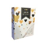 Rabsev Fotoğraf Albümü 10x15cm 200 Fotoğraf Kapasiteli Renkli Love You Desenli Anı Albümü