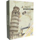 Rabsev Fotoğraf Albümü 10X15CM 200 Lük Pisa Kulesi Desenli Anı Albümü - Çok Renkli